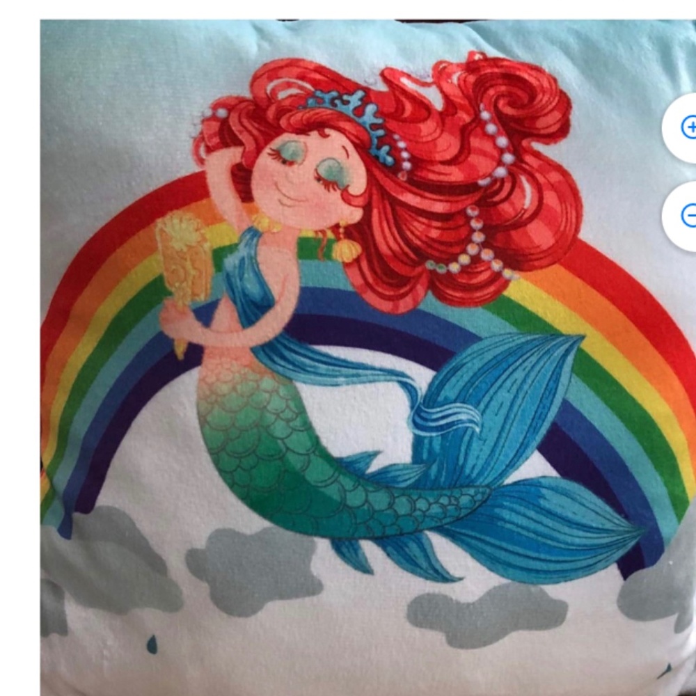 👑  Royal Deluxe Plush Pillow Mermaid Rainbow Kids Play room Girls Room 👑